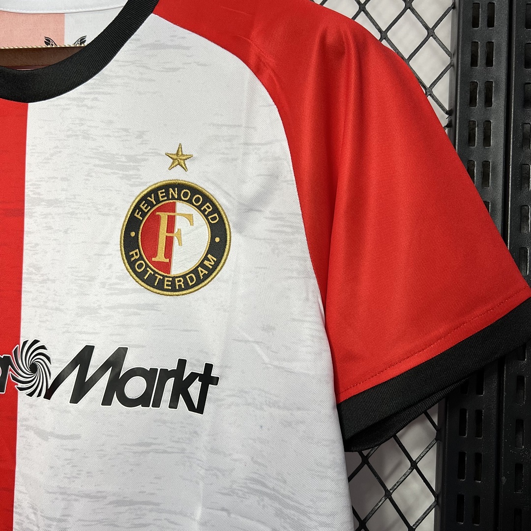Feyenoord Rotterdam 2024-2025 Maillot Domicile miniature 3
