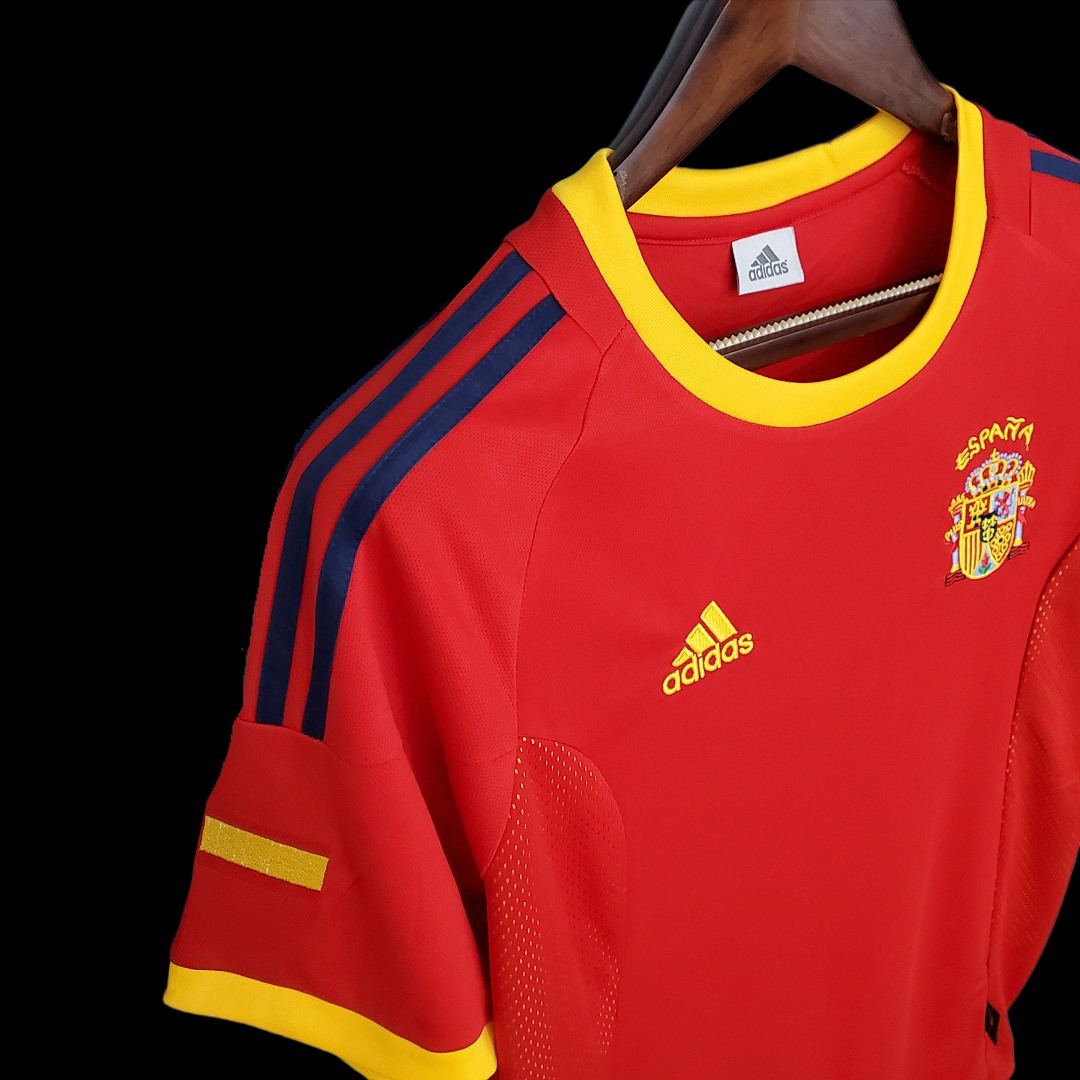 Espagne Maillot Domicile Retro 2002 miniature 4
