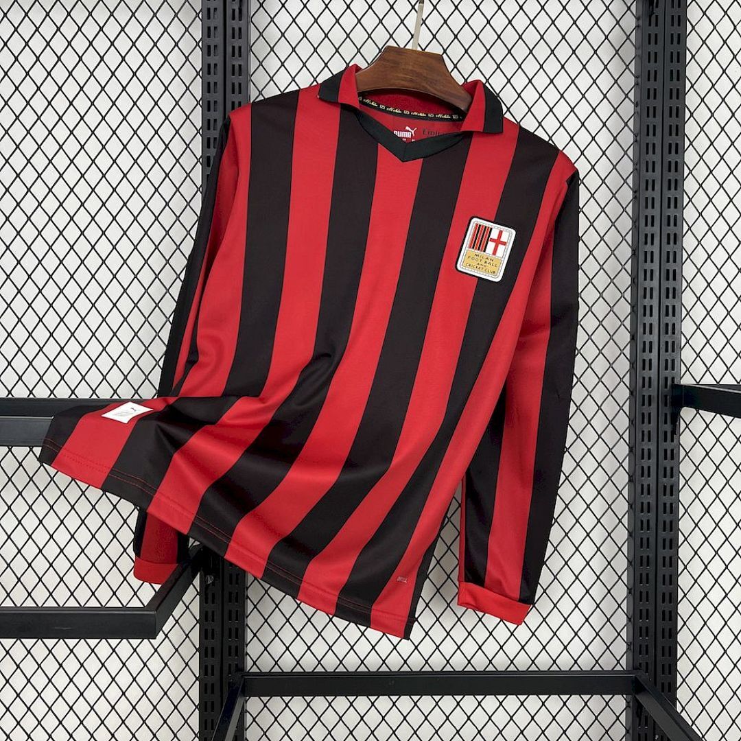 AC Milan Maillot Domicile Manches Longues Edition Speciale Retro miniature 8