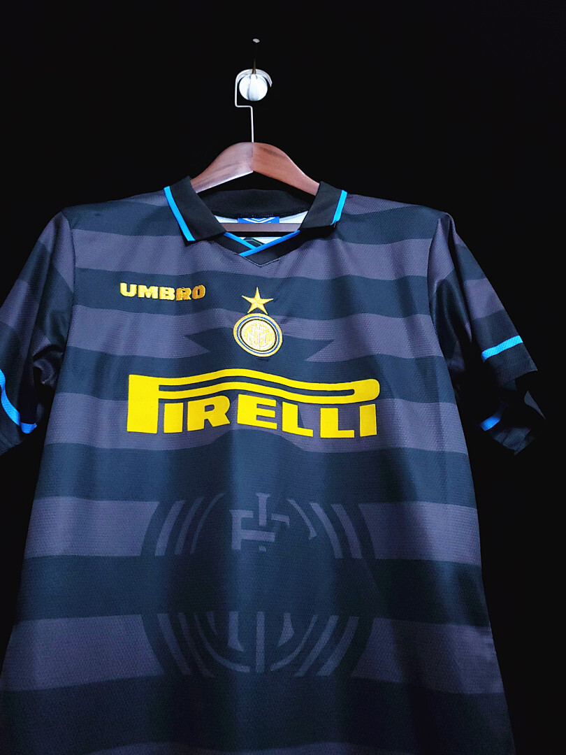 Inter Milan Maillot Exterieur Retro 1997-1998 miniature 3