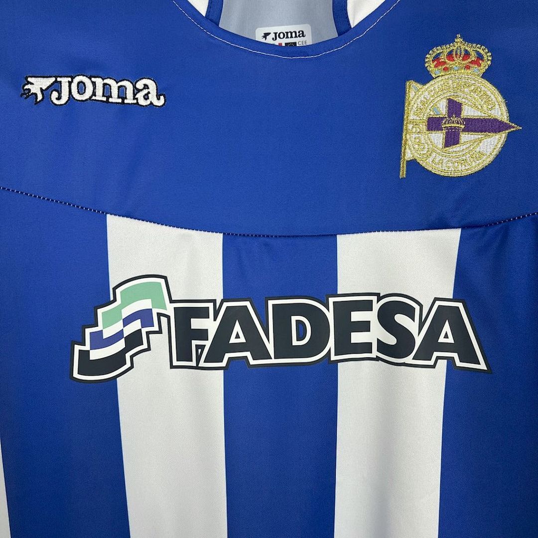 Deportivo De La Coruna 2003-2004 Maillot Domicile Retro miniature 5