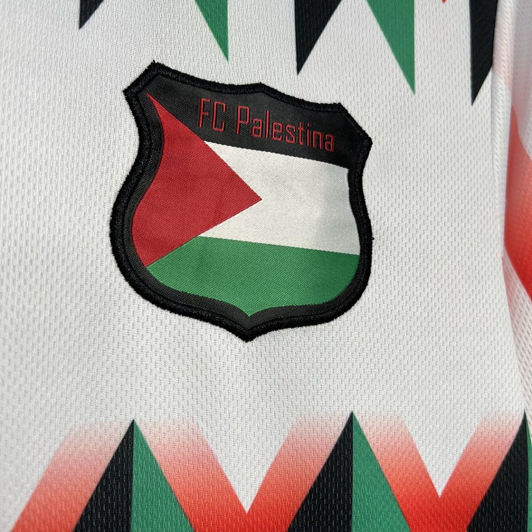 Cd Palestino 2024-2025 Hypepeace Joint Edition White Maillot Domicile Retro miniature 4