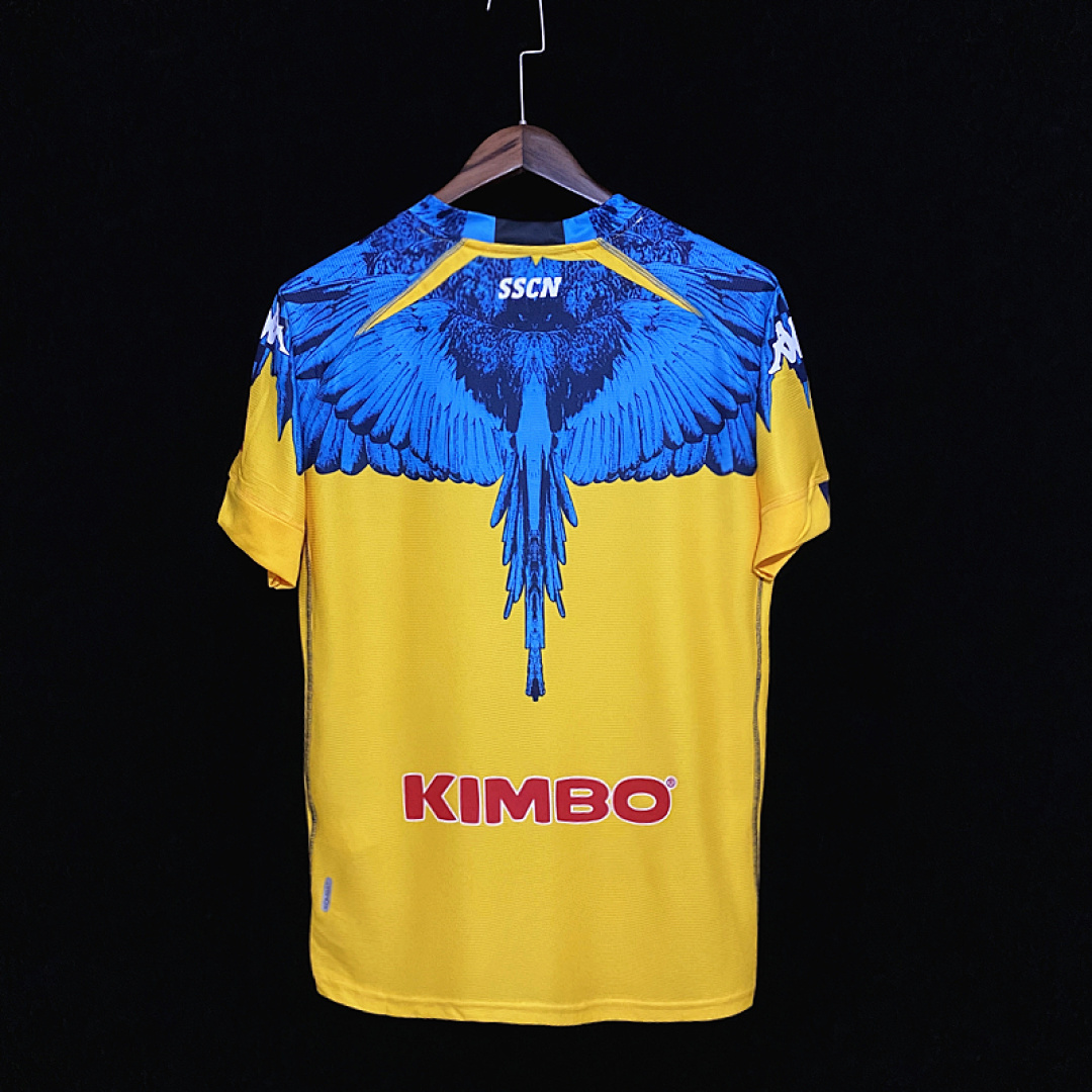 Kappa Marcelo Burlon Naples Joint Edition Yellow S 2Xl Maillot Domicile miniature 7
