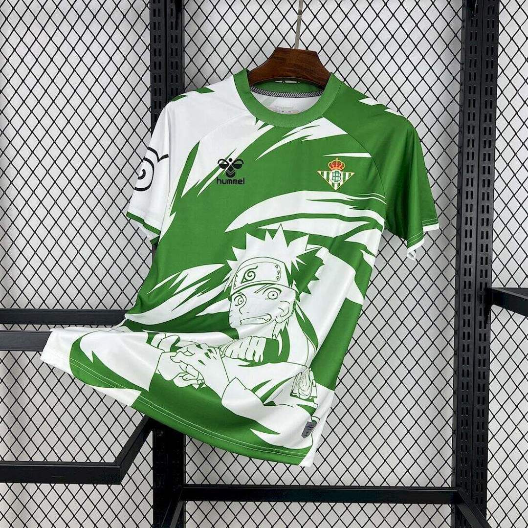Real Betis 2025-2026 Hummel X Limited Edition Naruto Maillot Domicile miniature 2